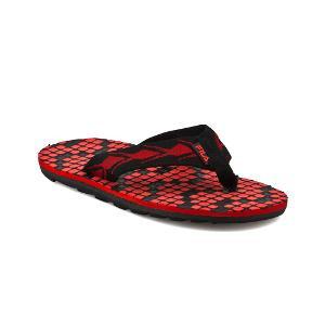 Fila Men's Red & Black Flip Flops