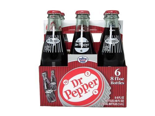 FRESH 6 Pk 8oz Dr Pepper with IMPERIAL PURE CANE SUGAR